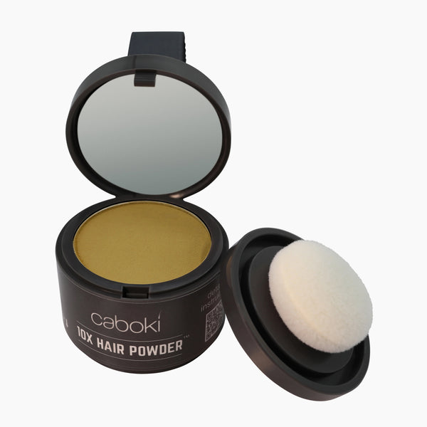 Caboki 10X Hair Powder - Enhances Hairline, Hair Volume, Root Touch Up. Talc-Free, Mica-Free.