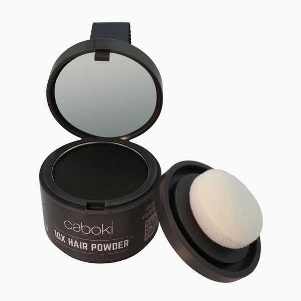 Caboki 10X Hair Powder - Enhances Hairline, Hair Volume, Root Touch Up. Talc-Free, Mica-Free.