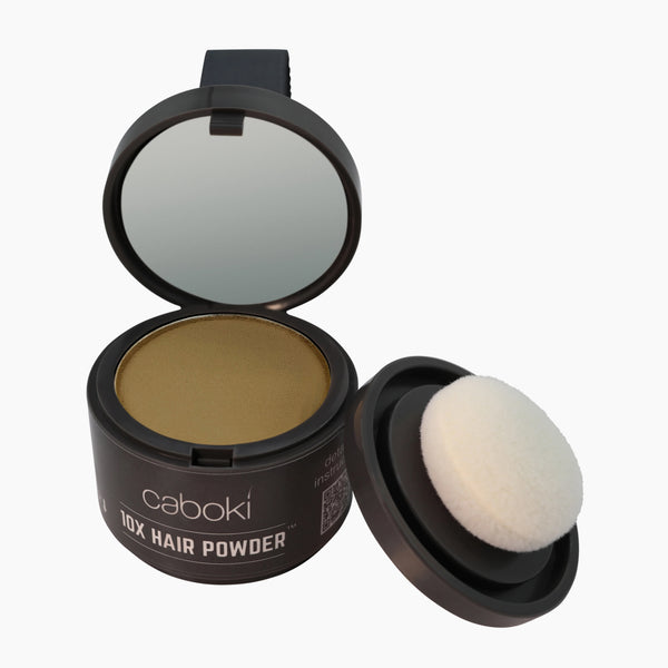 Caboki 10X Hair Powder - Enhances Hairline, Hair Volume, Root Touch Up. Talc-Free, Mica-Free.