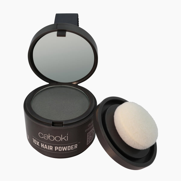 Caboki 10X Hair Powder - Enhances Hairline, Hair Volume, Root Touch Up. Talc-Free, Mica-Free.