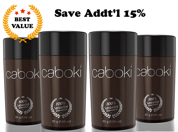 Caboki Value Pack 4 which contains 4 Caboki 30 grams